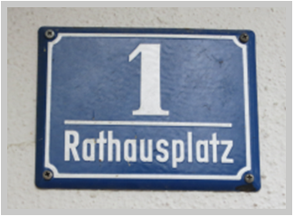 Hausnummer-Schild