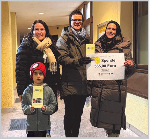 Spendenübergabe an Kinderkrebshilfe 2025