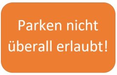 Parken nicht überall erlaubt